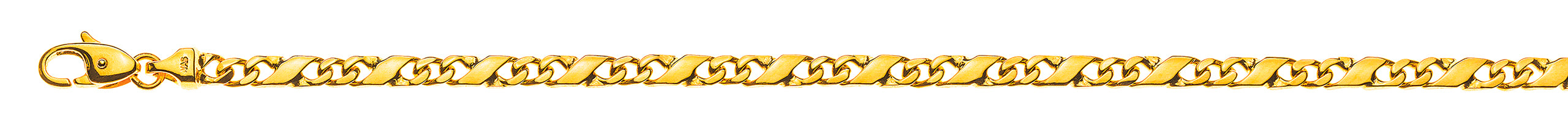 Collier Carrera poliert Gelbgold 750 ca. 4.0mm