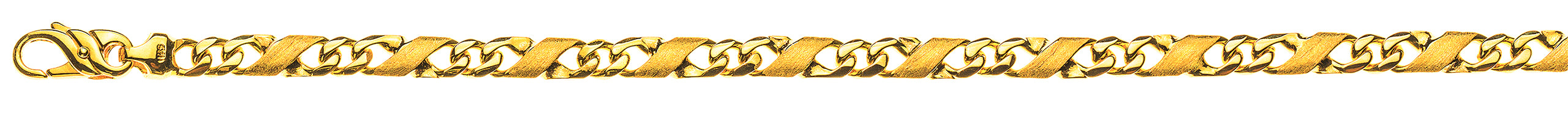 Armband satiniert poliert Gelbgold 750 ca. 5.0 mm