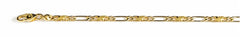 Collier Carrera Figaro Bicolor Gelb-/Weissgold 750 4.0mm 60cm