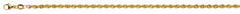 Collier Kordelkette halbmassiv Gelbgold 750 ca. 3.1mm