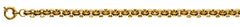 Collier Erbskette halbmassiv Gelbgold 750 ca. 7mm