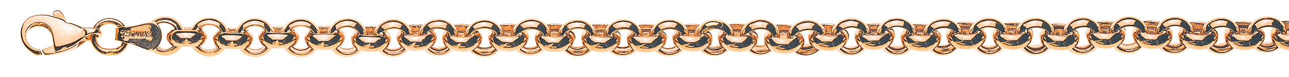 Collier Erbs Rotgold 750 ca. 5.0mm halbmassiv