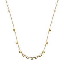 Collier Gelbgold 750 mit bunten Farbsteinen