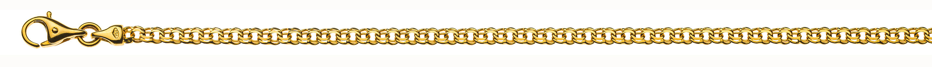 Collier Garibaldi Gelbgold 750 ca. 3.2mm