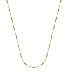 Collier Ankerkette Tubegeschliffen Gelbgold 750 45cm