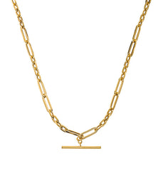 Collier Gelbgold 375 Figaro Anker 5&1 45cm