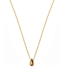Collier Tropfen poliert Gelbgold 375 45cm