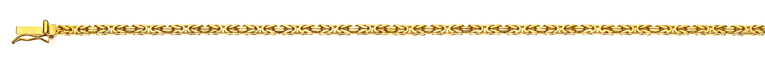Armband Königskette klassisch Gelbgold 750 ca. 2.0 mm x 19 cm