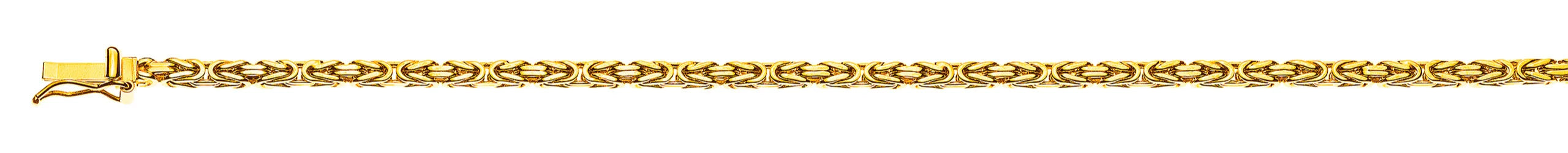 Armband Königskette klassisch Gelbgold 750 ca. 2.5 mm x 19cm