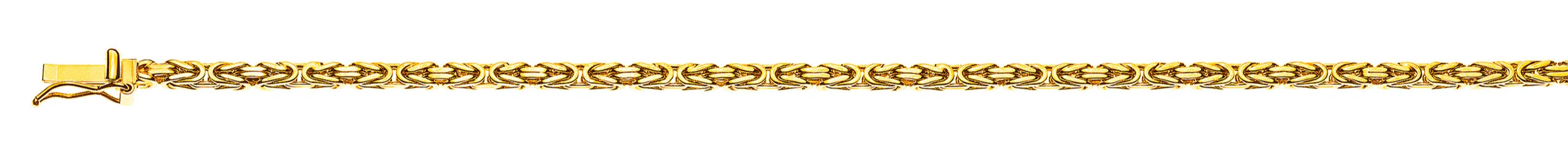 Collier Königskette klassisch Gelbgold 750 ca. 2.5 mm x 50cm