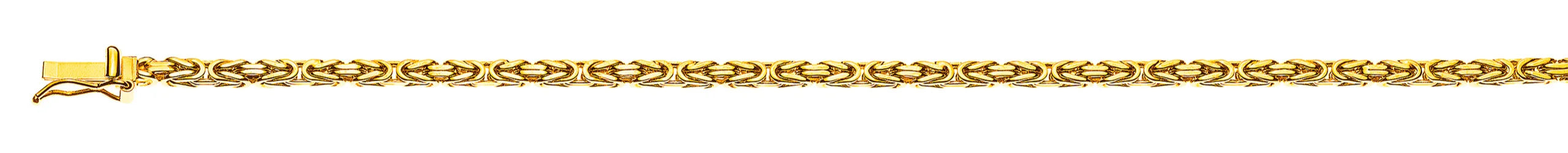 Collier Königskette klassisch Gelbgold 750 ca. 2.5 mm x 55 cm