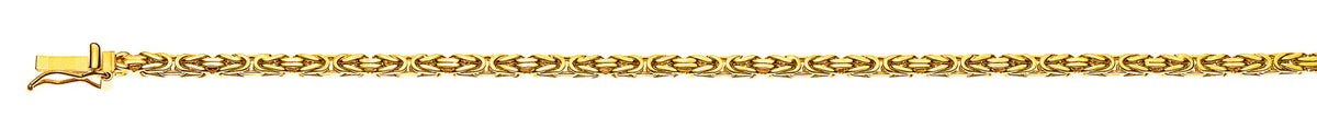 Collier Königskette klassisch Gelbgold 750 ca. 2.5 mm x 60cm