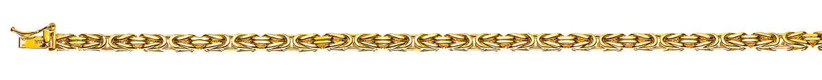 Armband Königskette klassisch Gelbgold 750 ca. 3.5 mm x 19cm