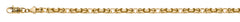 Collier Konigskette klassisch Halbmassiv Gelbgold 750 ca. 4.0mm