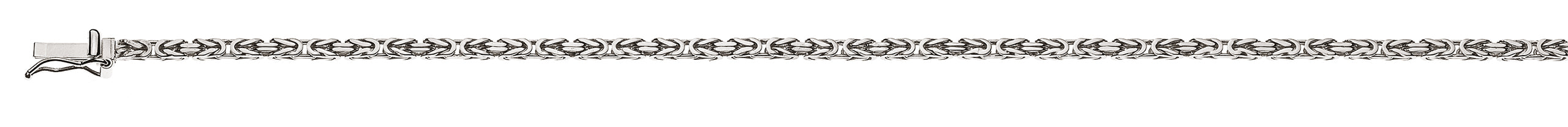 Collier Konigskette klassisch Weissgold 750 ca. 2.0mm
