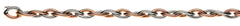 Armband Navette Bicolor 750 Rot- & Weissgold verdreht 20cm