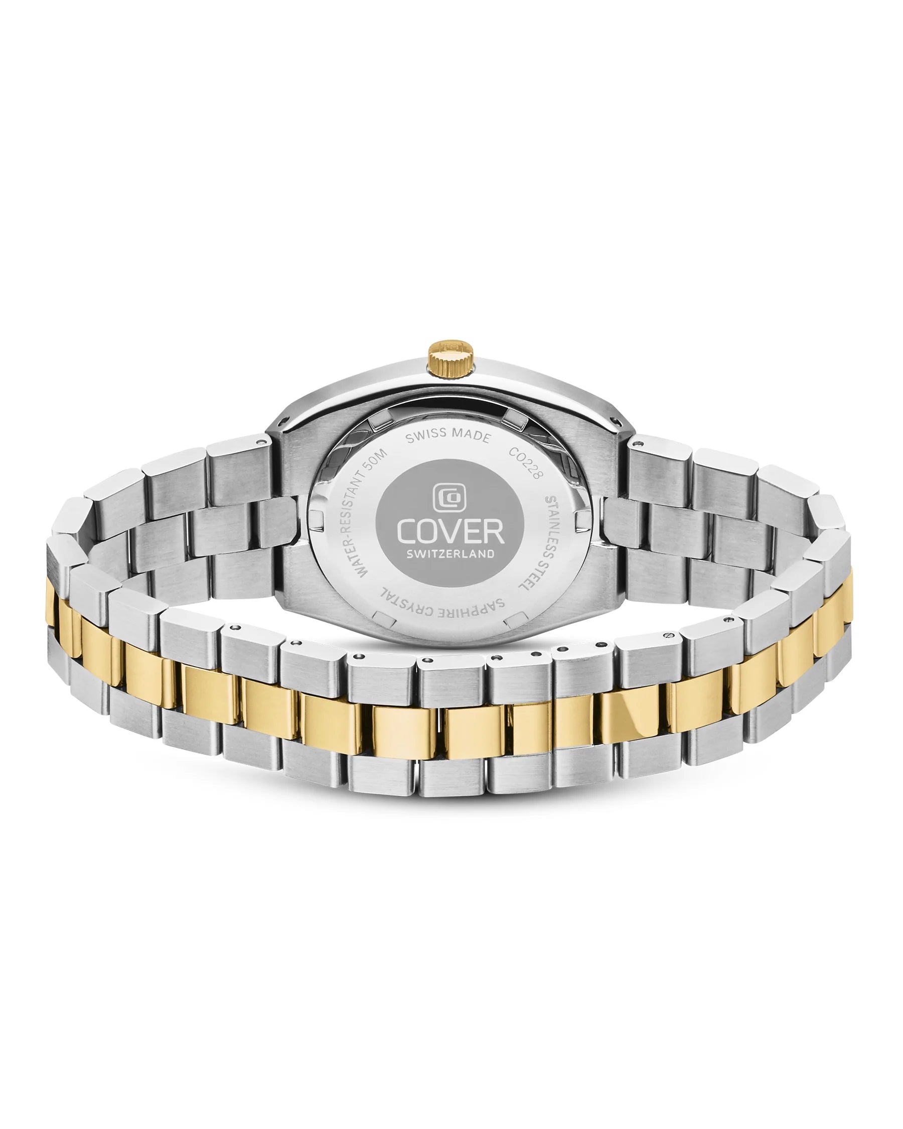 COVER Urban Muse Faceted Diamond Damen Uhr Grün Bicolor Gold