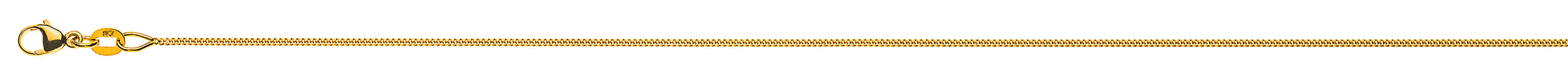 Collier Panzerkette geschliffen Gelbgold 750 ca. 1.0mm