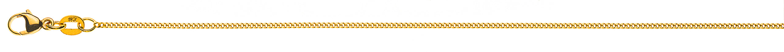 Collier Panzerkette geschliffen Gelbgold 750 ca. 1.2mm