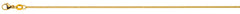 Collier Panzerkette geschliffen Gelbgold 375 ca. 1,4mm
