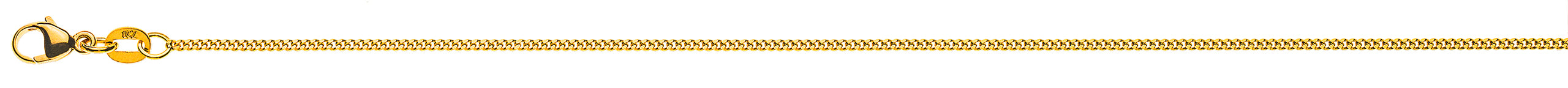Collier Panzerkette geschliffen Gelbgold 750 ca. 1.4mm
