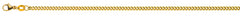 Collier Panzerkette geschliffen Gelbgold 375 ca. 2,6mm