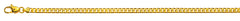 Collier Panzerkette geschliffen Gelbgold 375 ca. 4,0mm