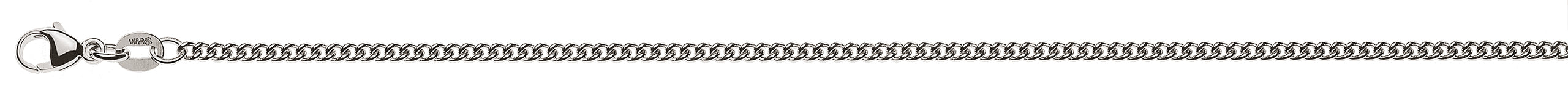 Collier Rundpanzerkette Weissgold 750 ca. 2,1mm