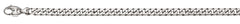 Collier Panzerkette 8-fach geschliffen Weissgold 750 ca. 6,0mm