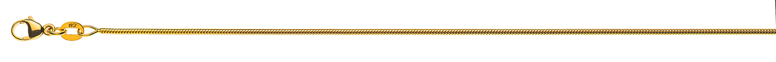 Collier Schlangenkette rund Gelbgold 750 ca. 1.2mm
