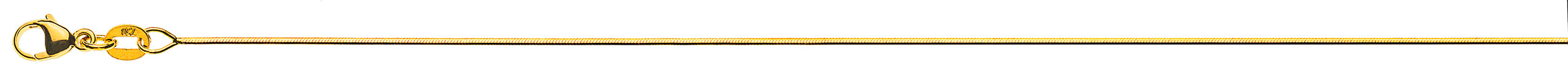 Collier Schlangenkette 8-fach diamantiert Gelbgold 750 ca. 0.8mm