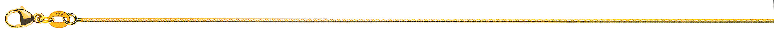 Collier Schlangenkette 8-fach diamantiert Gelbgold 750 ca. 1.0mm