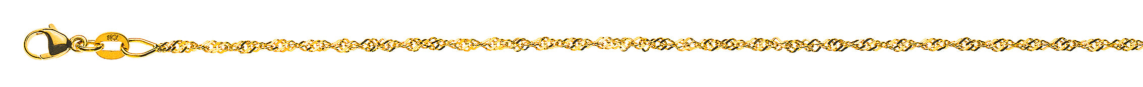 Collier Singapur Gelbgold 375 ca. 1.5mm