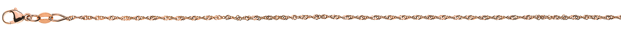 Collier Singapur Rotgold 750 ca. 1.2mm