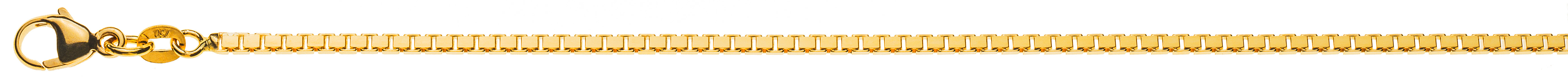 Collier Venezianer diamantiert Gelbgold 750 ca. 1.9mm