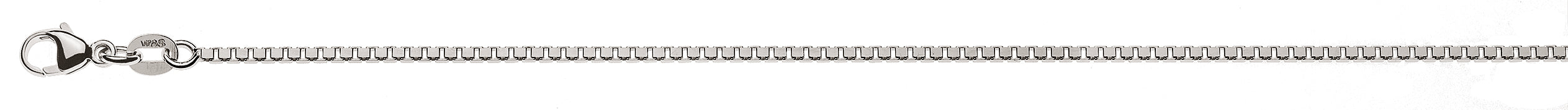 Collier Venezianer diamantiert Weissgold 750 1.4mm