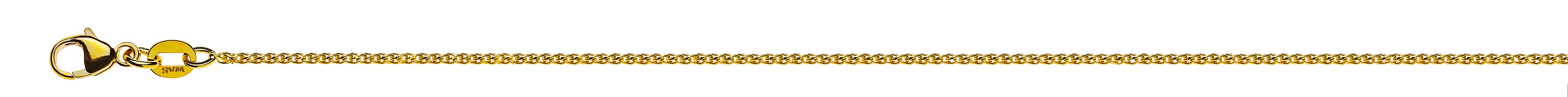 Collier Zopfkette Gelbgold 750 diamantiert ca. 1.2mm