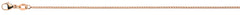 Collier Zopfkette Rotgold 750 ca. 1.2mm