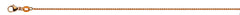 Collier Zopf Rotgold 750 diamantiert ca. 1.2mm
