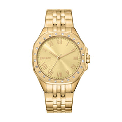 DKNY Damenuhr Brooklyn Maxi Gold