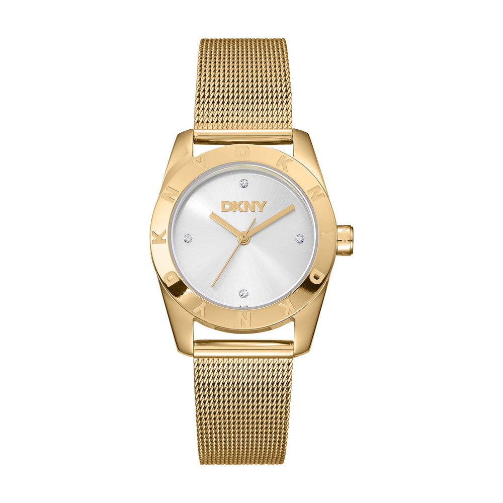 DKNY Damenuhr Milanese Edelstahl