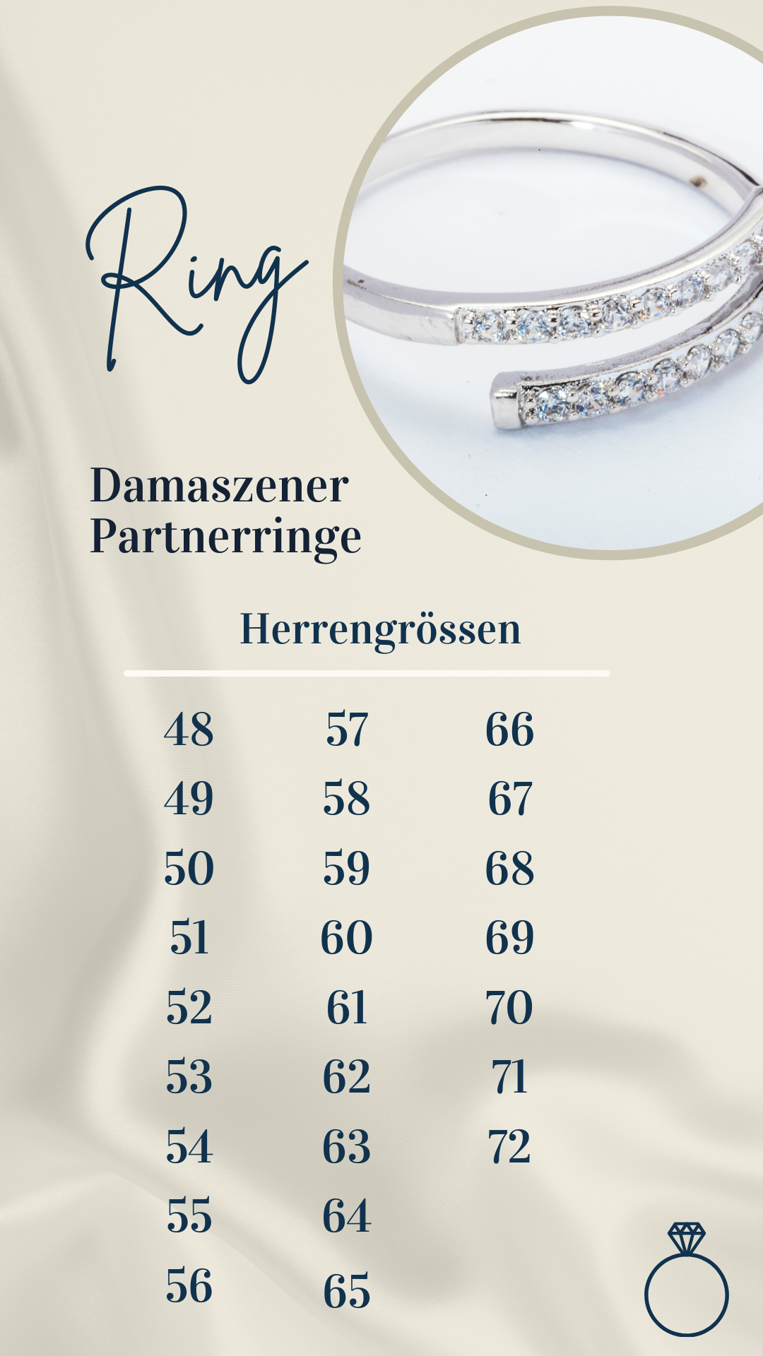 Damaszener Stahl Partnerringe - Ringpaar mit Diamant - 1S/0004-17/70031