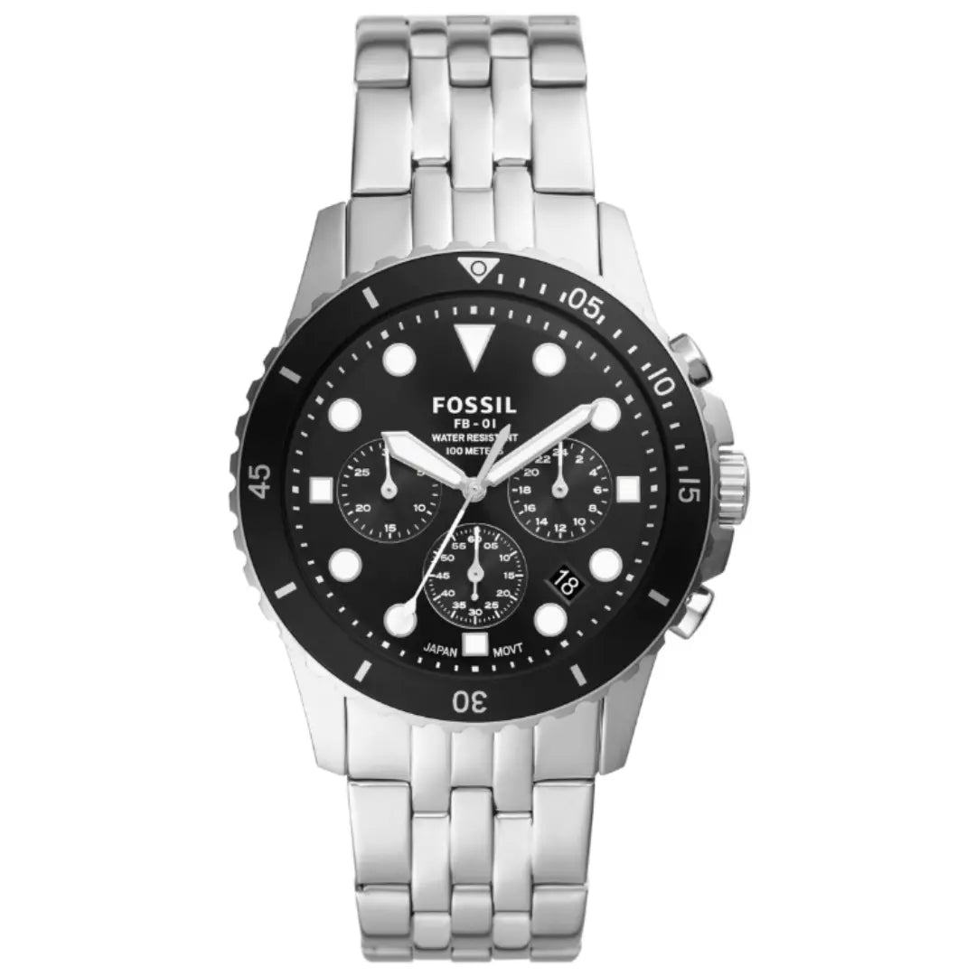 Fossil FB - 01 Chronograph Schwarz - FS5837