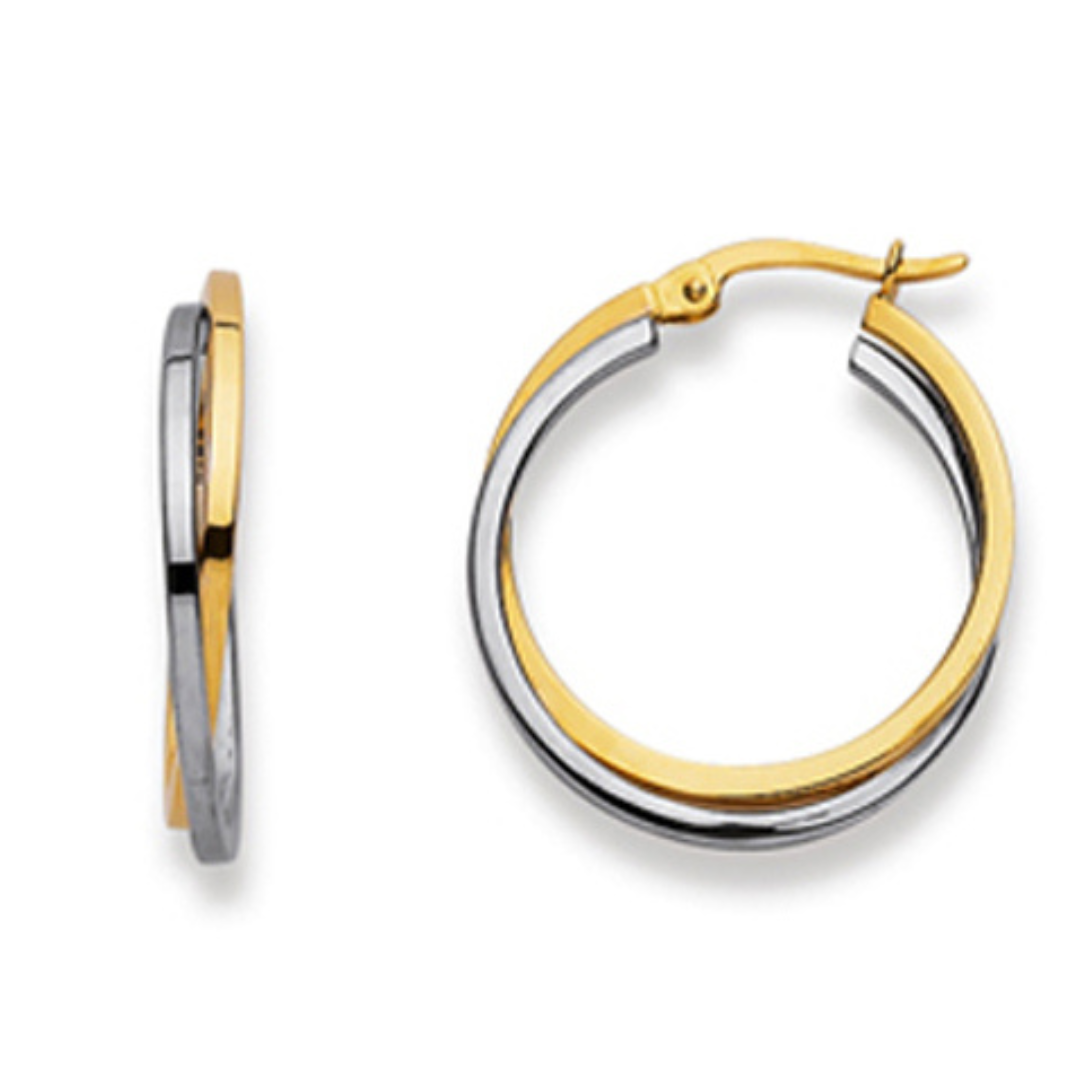 Creolen in 18 Karat - 750 Gold, Bicolor, Classics