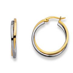 Creolen in 18 Karat - 750 Gold, Bicolor, Classics