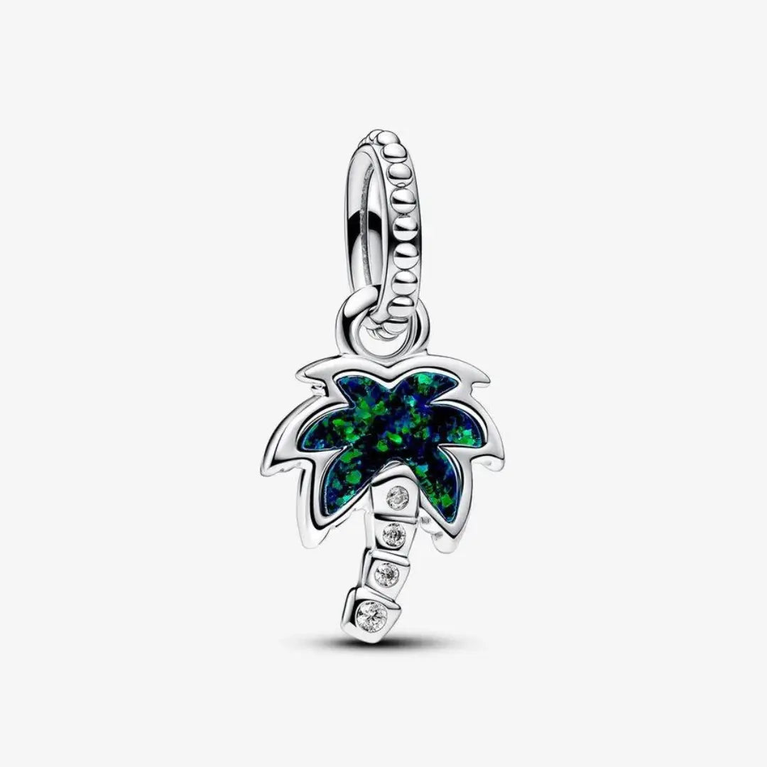 Pandora Schimmernde Grüne Palme Charm-Anhänger - 793352C01