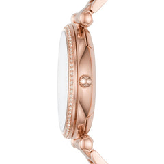 Fossil CARLIE Damenuhr Rose Gold Edelstahl 35 mm Quarz 3-Zeiger - ES4301