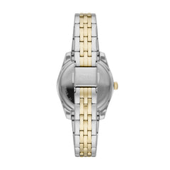 Fossil SCARLETTE Damenuhr Silber Gold 32mm 3-Zeiger Datum - ES4949