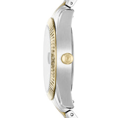 Fossil SCARLETTE Damenuhr Silber Gold 32mm 3-Zeiger Datum - ES4949