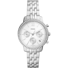 Fossil ES5217 Neutra Chronograph – Edelstahl – Silber Zifferblatt – 36 mm – 5 ATM
